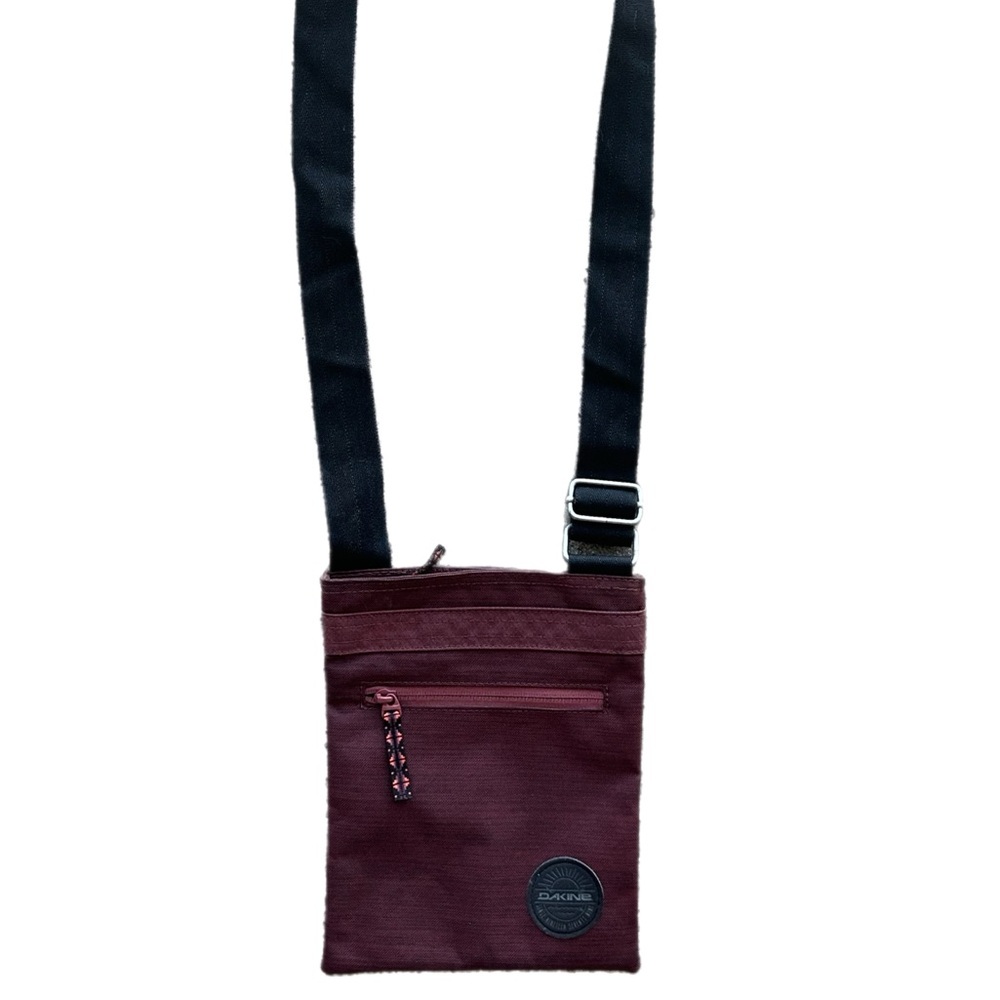 Dakine Compact Crossbody Pouch in Burgundy with Black Strap